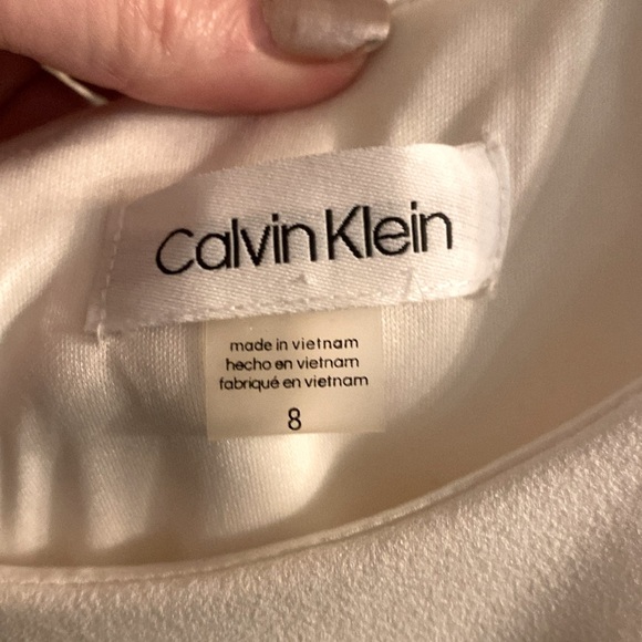 CALVIN KLEIN Color-blocked Popover Dress - SZ 8 | NWOT | MSRP $ - Picture 7 of 8